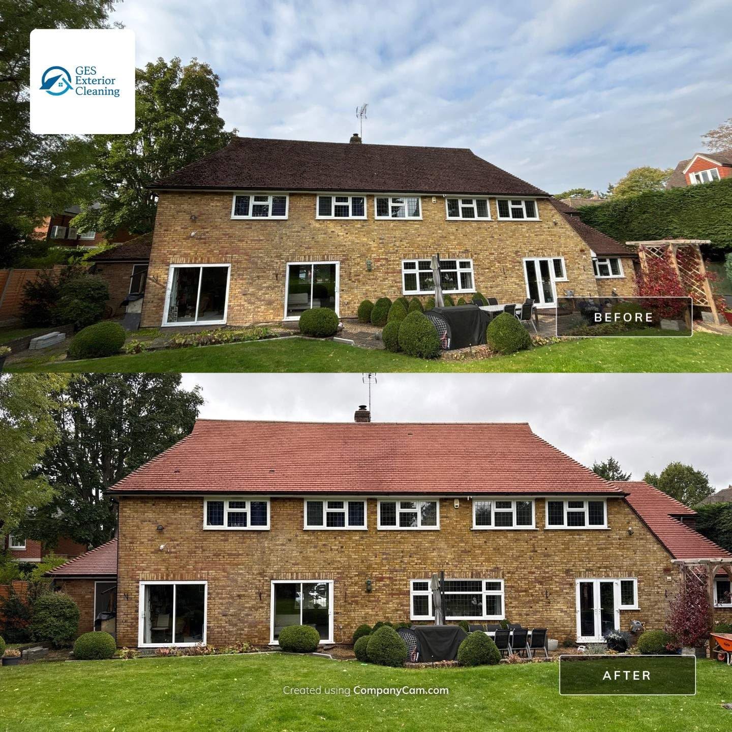 Exterior Roof Clean Case Study in Cobham