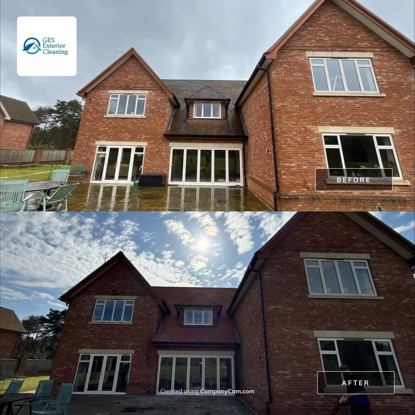 Soft-Wash Roof Clean on a Modern Country Home in Frimley Green Case Study